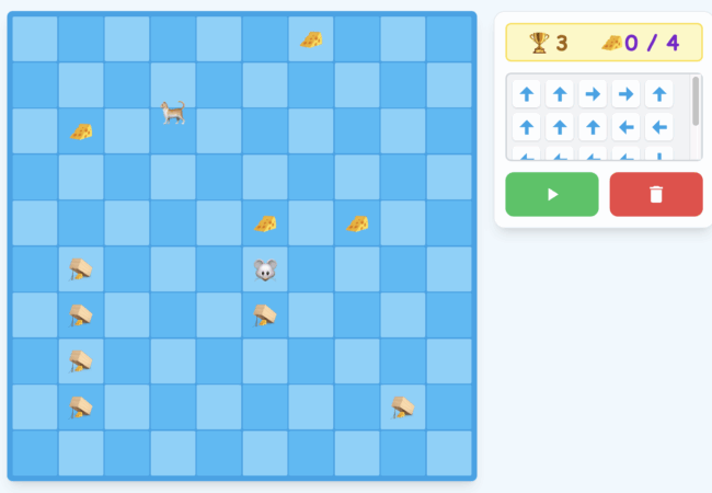 Mouse Trap: Free Coding Game for Kids