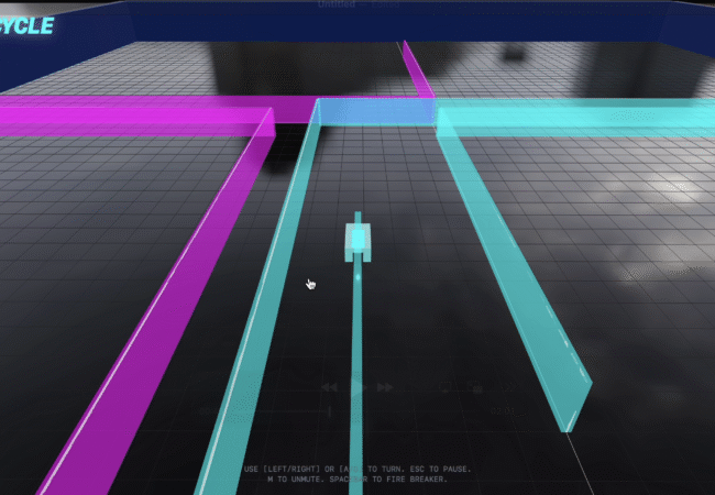 Neon Cycle: Tron Style Light Cycle Game